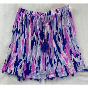 LILLY PULITZER SKIRT WITH TASSEL TRIM Size Small